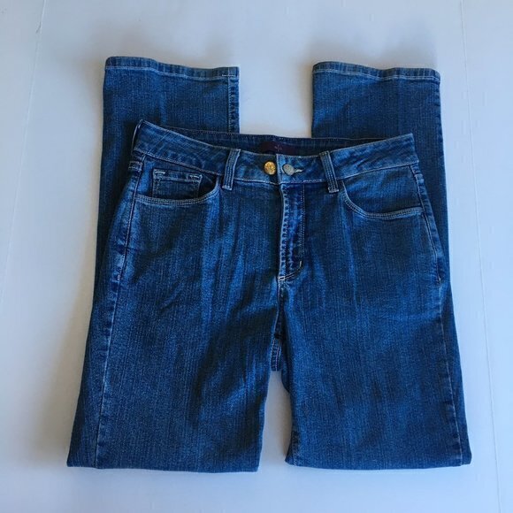 NYDJ Straight Leg Jeans Womens‎ Size 6P Petite Jean - Picture 1 of 8